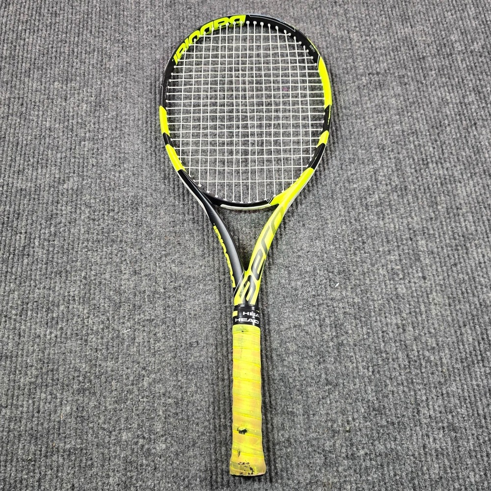 Babolat Pure Aero Tennis Racquet 270g Yellow Black Aeromodular2 Strung